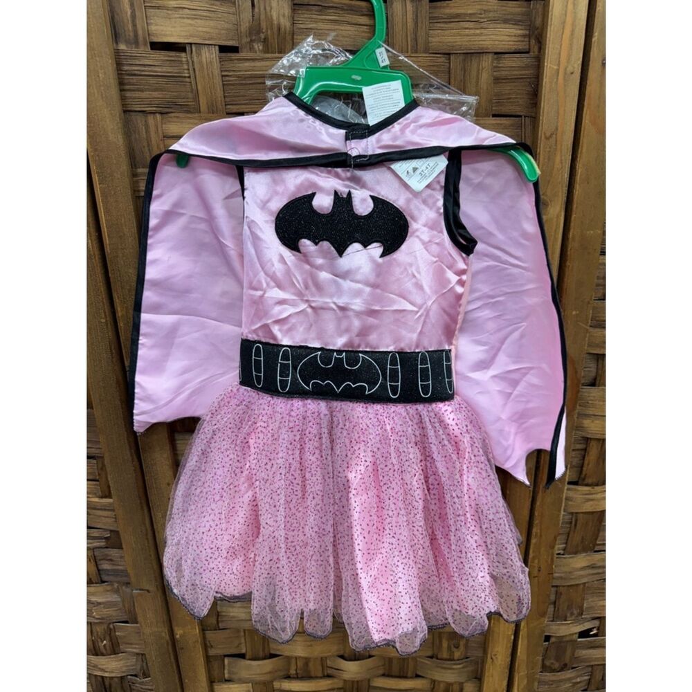 Pink DC Comics Batgirl Kids Costume with Cape